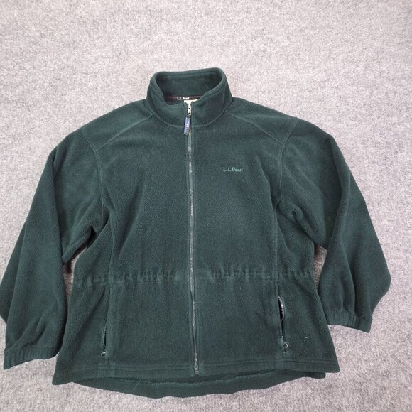 Vintage LL Bean Pullover Sweatshirt USA Outdoors 80s Forest Green Mens Medium?? - Picture 1 of 13